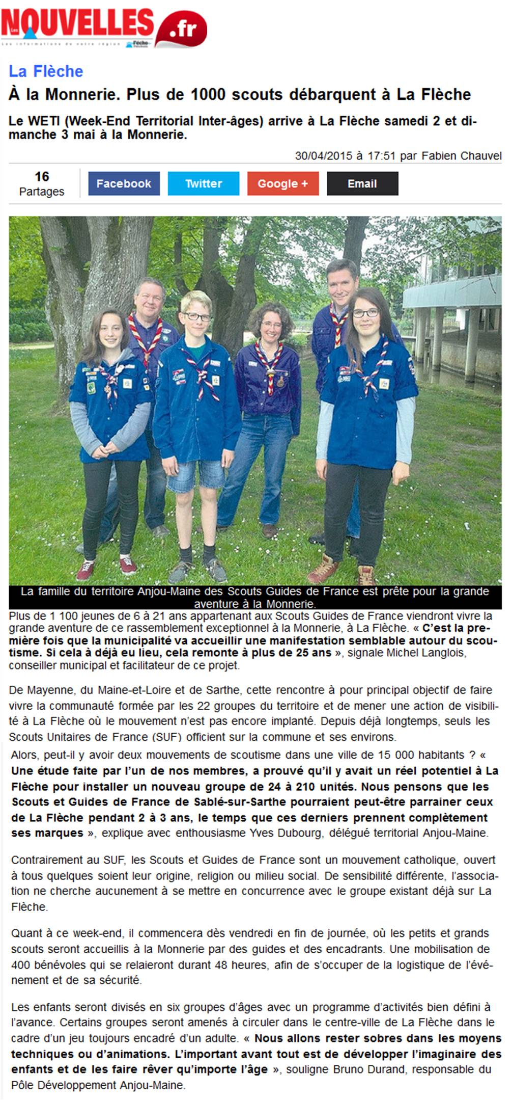 rencontre avec le scout